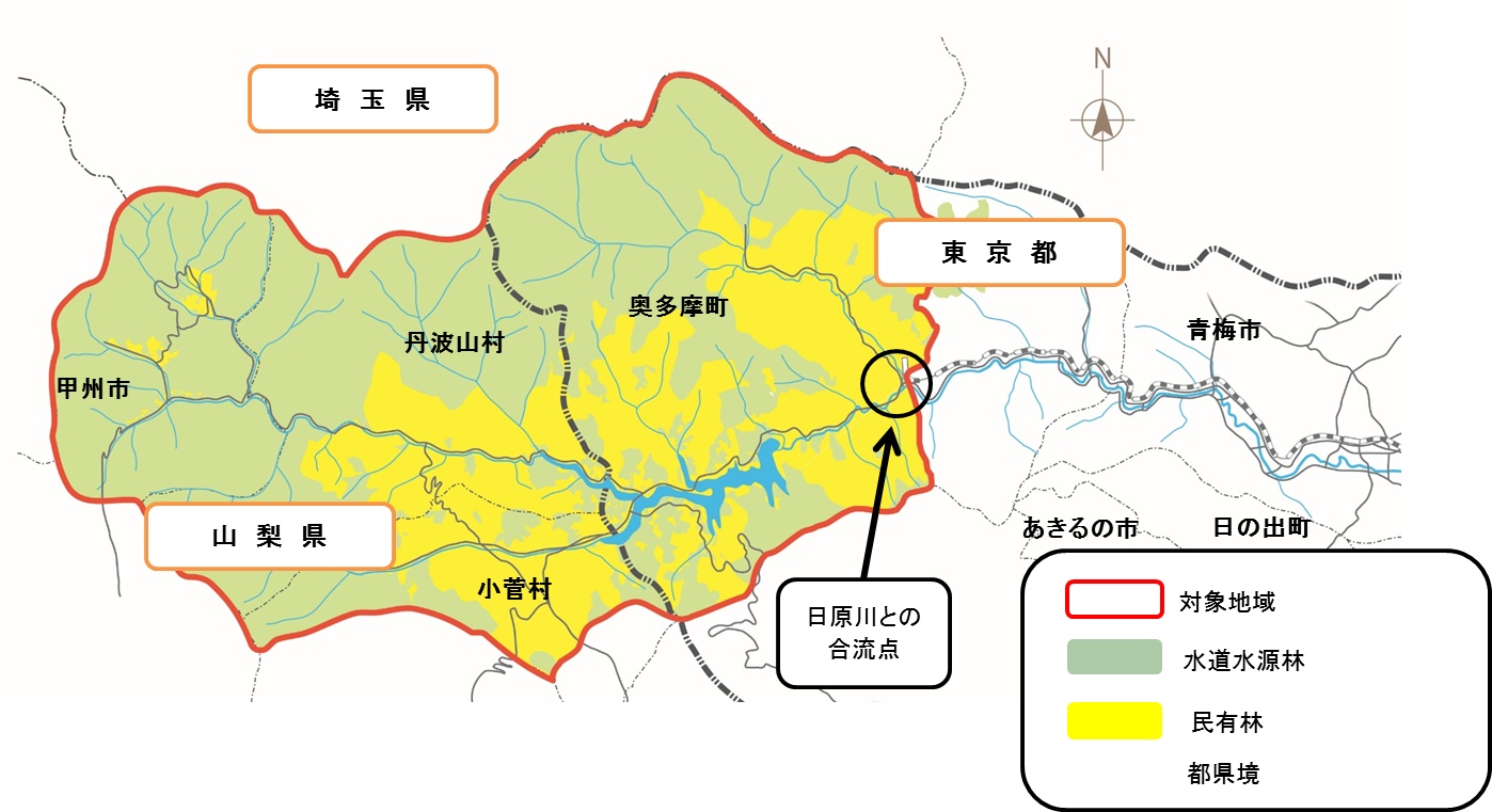 対象地域の地図