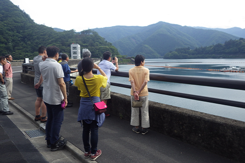 小河内ダムの見学